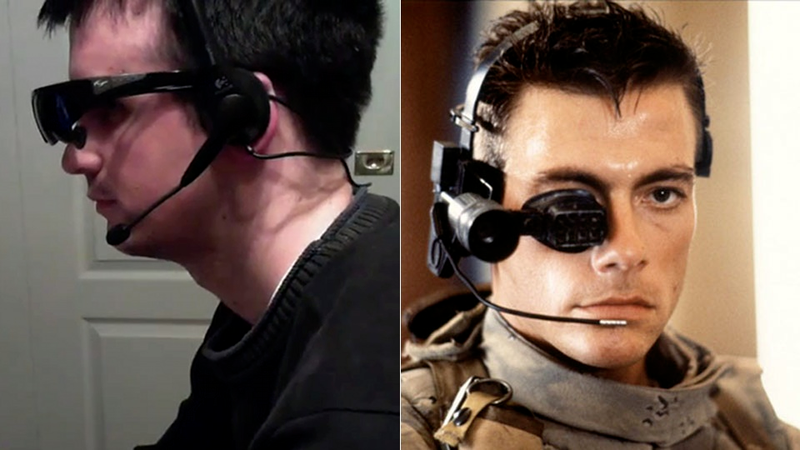 Illustration for article titled This Guy Totally Hacked Together His Own Goofy-Looking DIY Google Glasses
